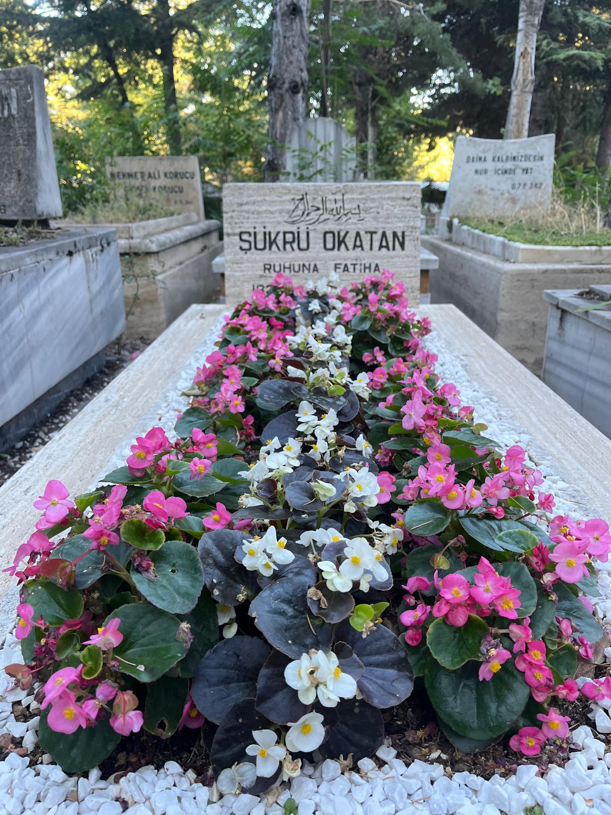 Mezar bakım çalışması