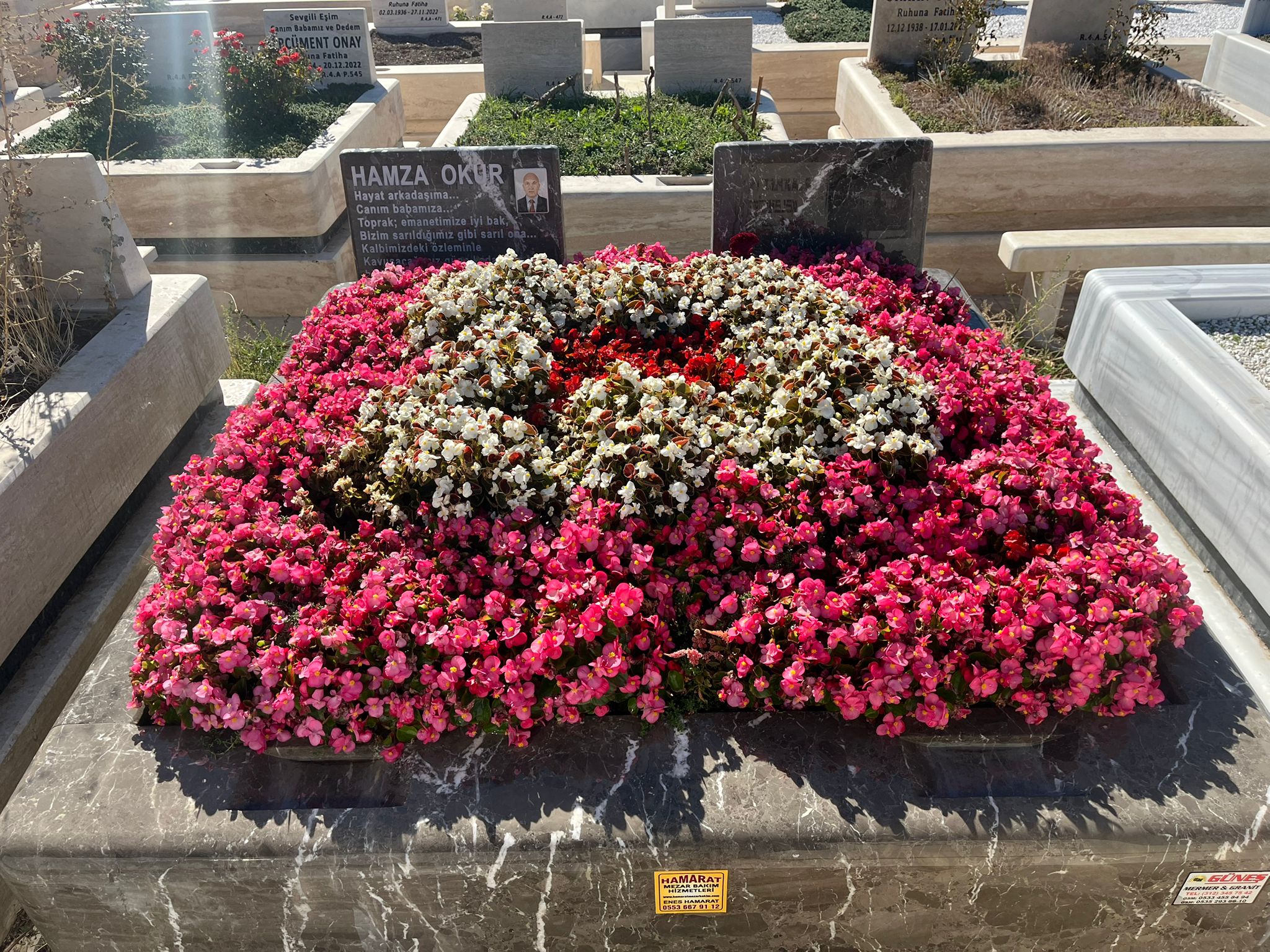 Mezar bakım sonrası